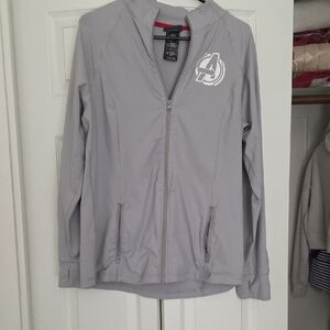 Marvel Light Gray Avengers Zip Jacket
